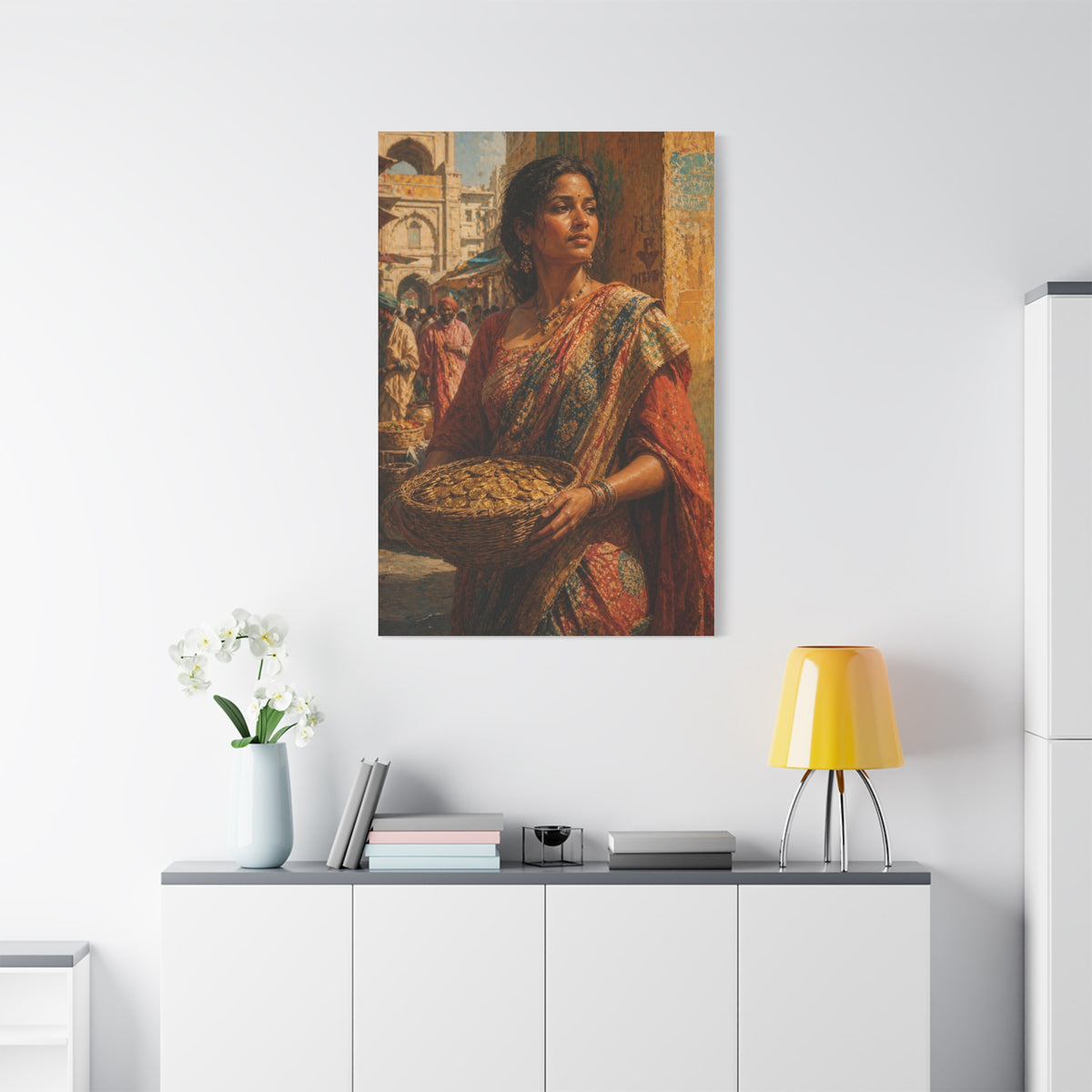 Market Day Cultural Portrait Wall Art & Canvas Print