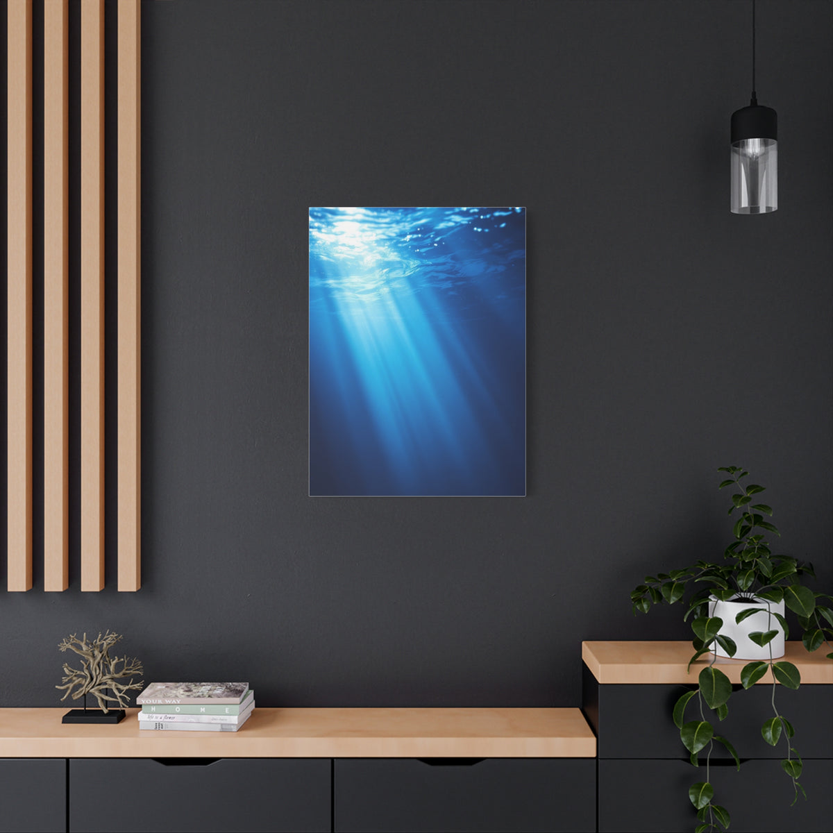 Sunbeams Beneath the Ocean Surface Wall Art & Canvas Prints