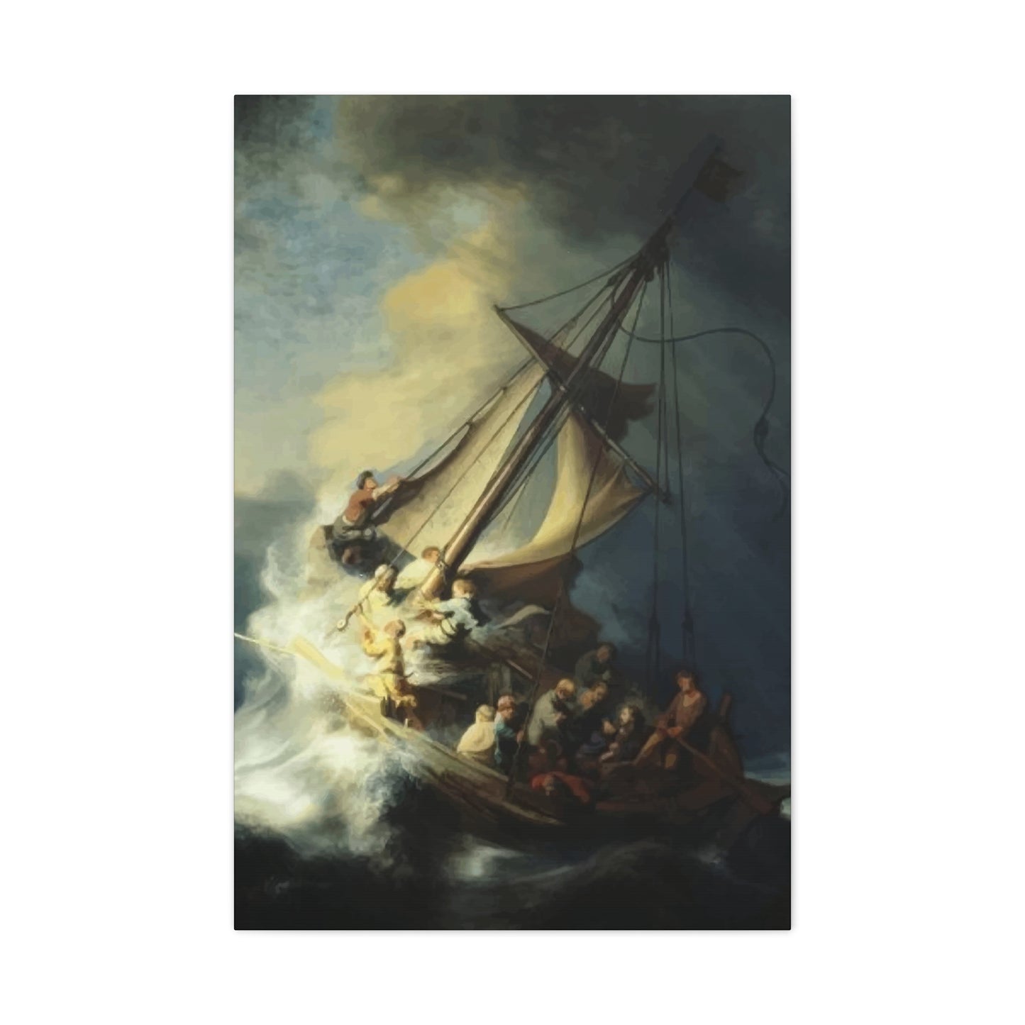 Boat in Storm Wall Art & Canvas Prints