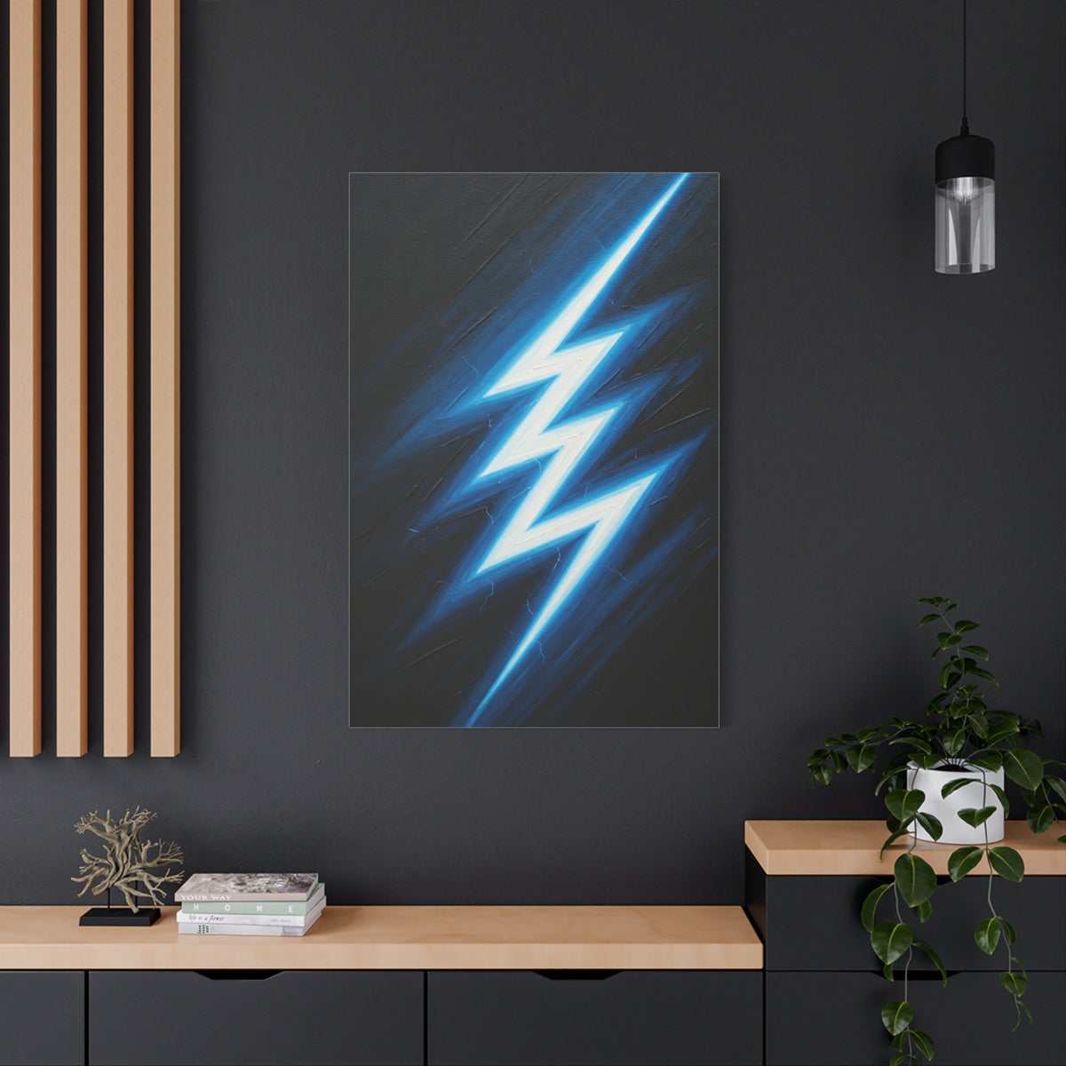 Electric Lightning Strike Abstract Wall Art & Canvas Prints