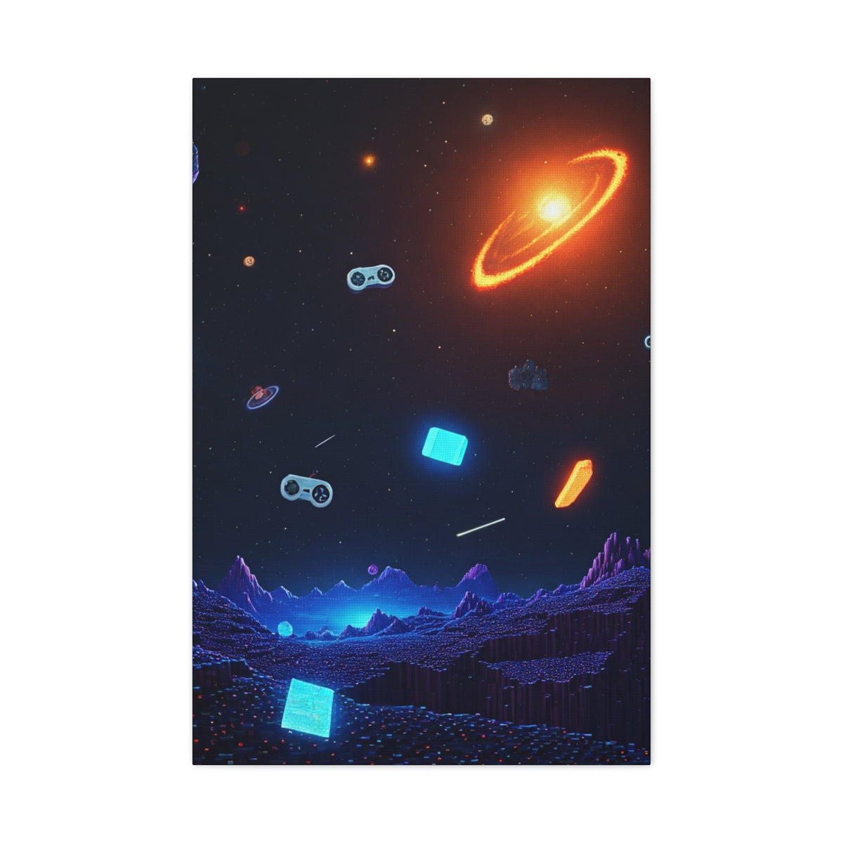 Cosmic Gaming Universe Wall Art & Canvas Prints