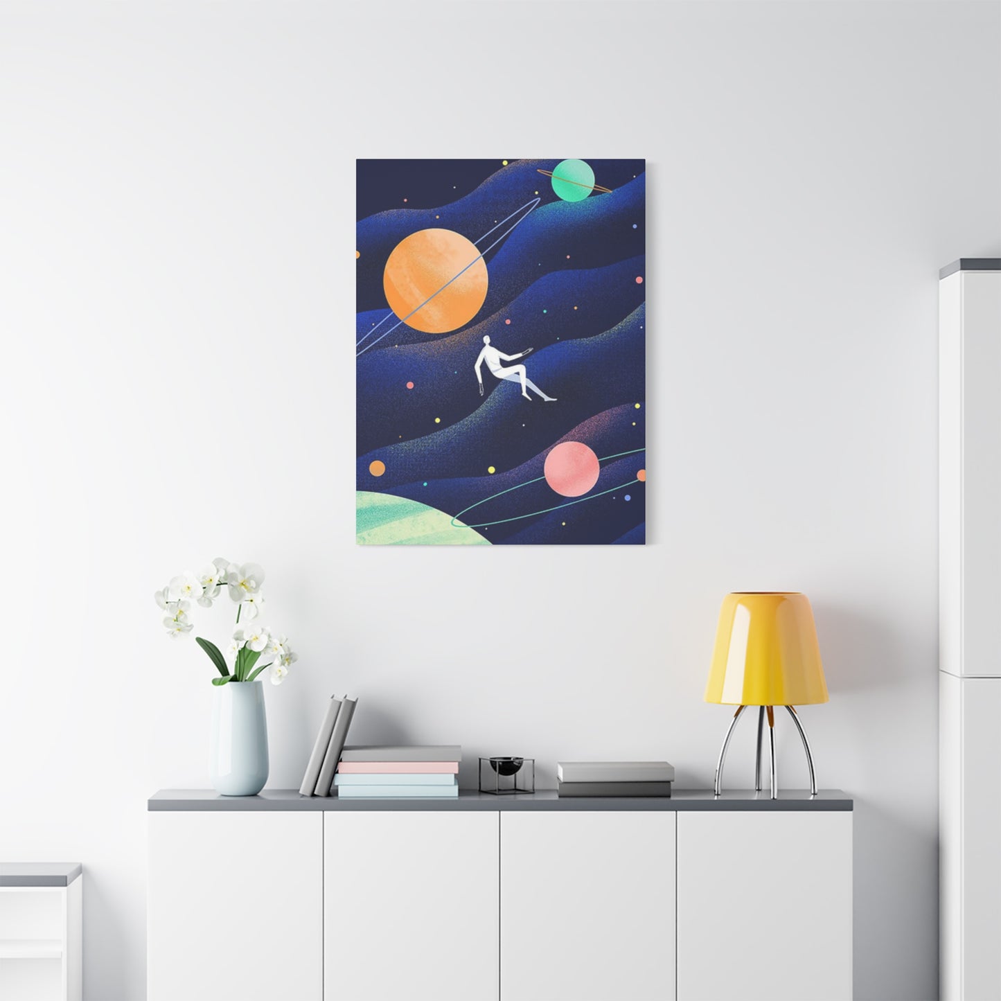 Human Floating In Space Poster Wall Art & Canvas Prints