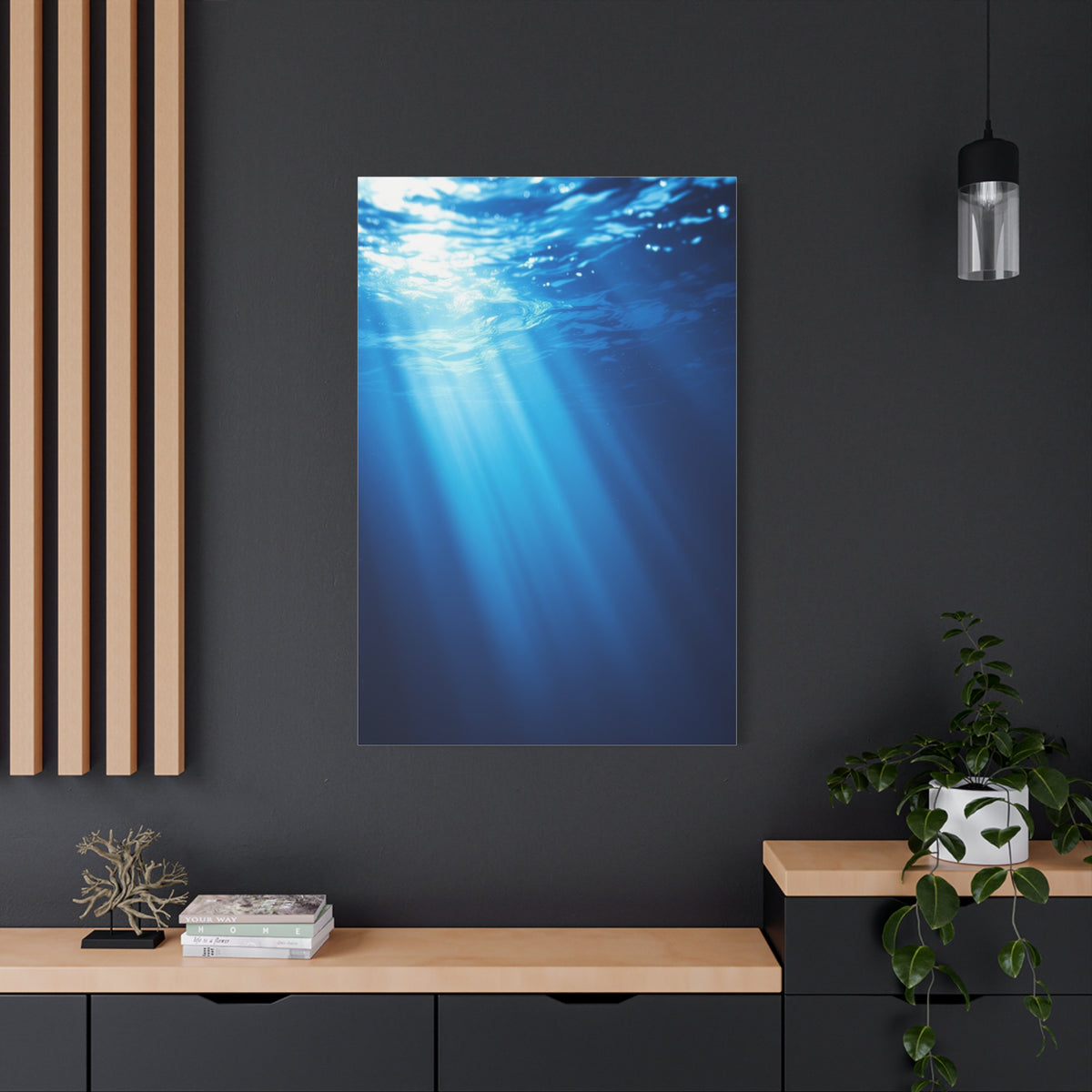 Sunbeams Beneath the Ocean Surface Wall Art & Canvas Prints