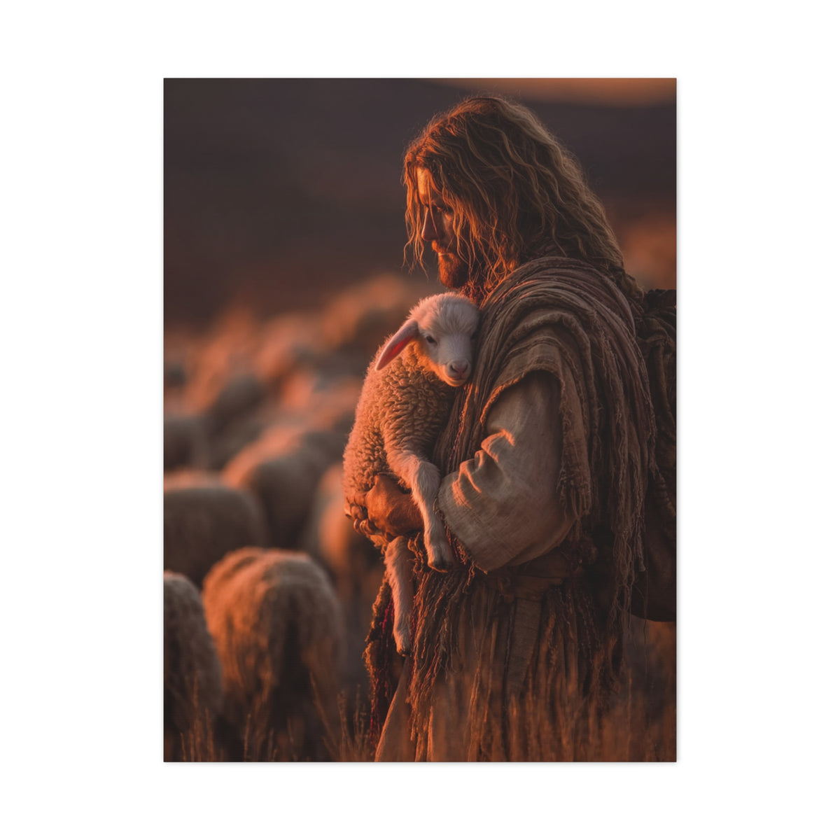 The Good Shepherd Intimate Portrait Wall Art & Canvas Print