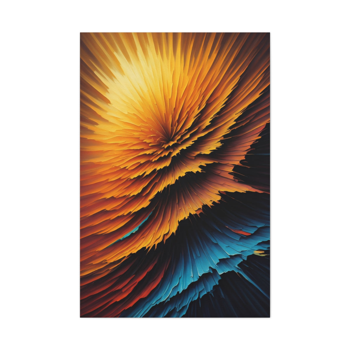 Radiant Burst Spectrum Abstract Wall Art & Canvas Prints