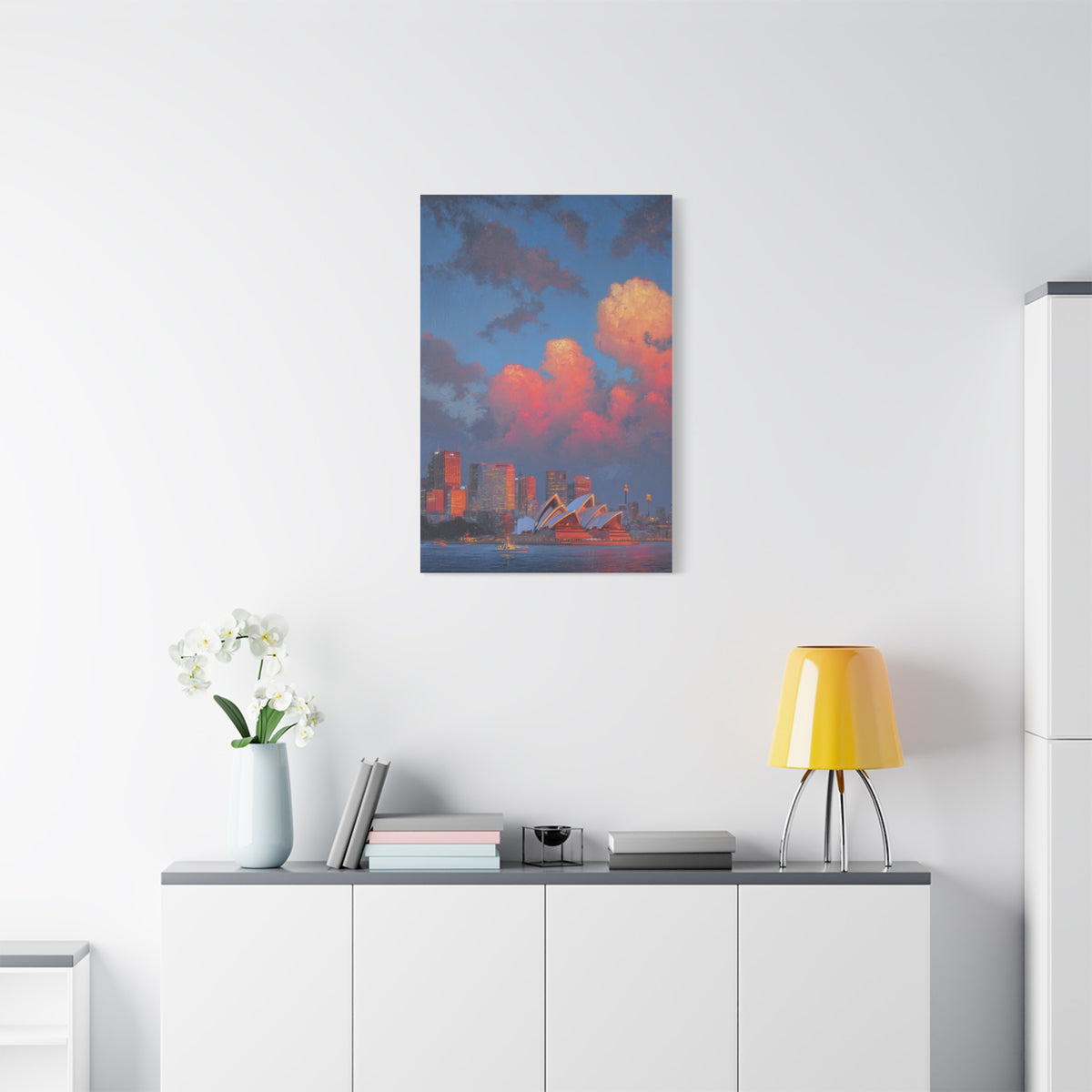 Sydney Opera House Sunset Skyline Wall Art & Canvas Print