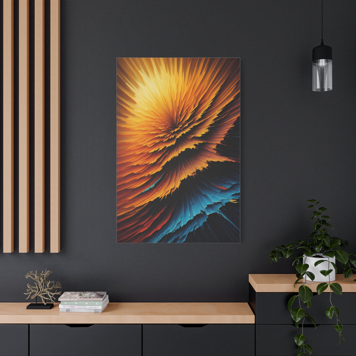 Radiant Burst Spectrum Abstract Wall Art & Canvas Prints