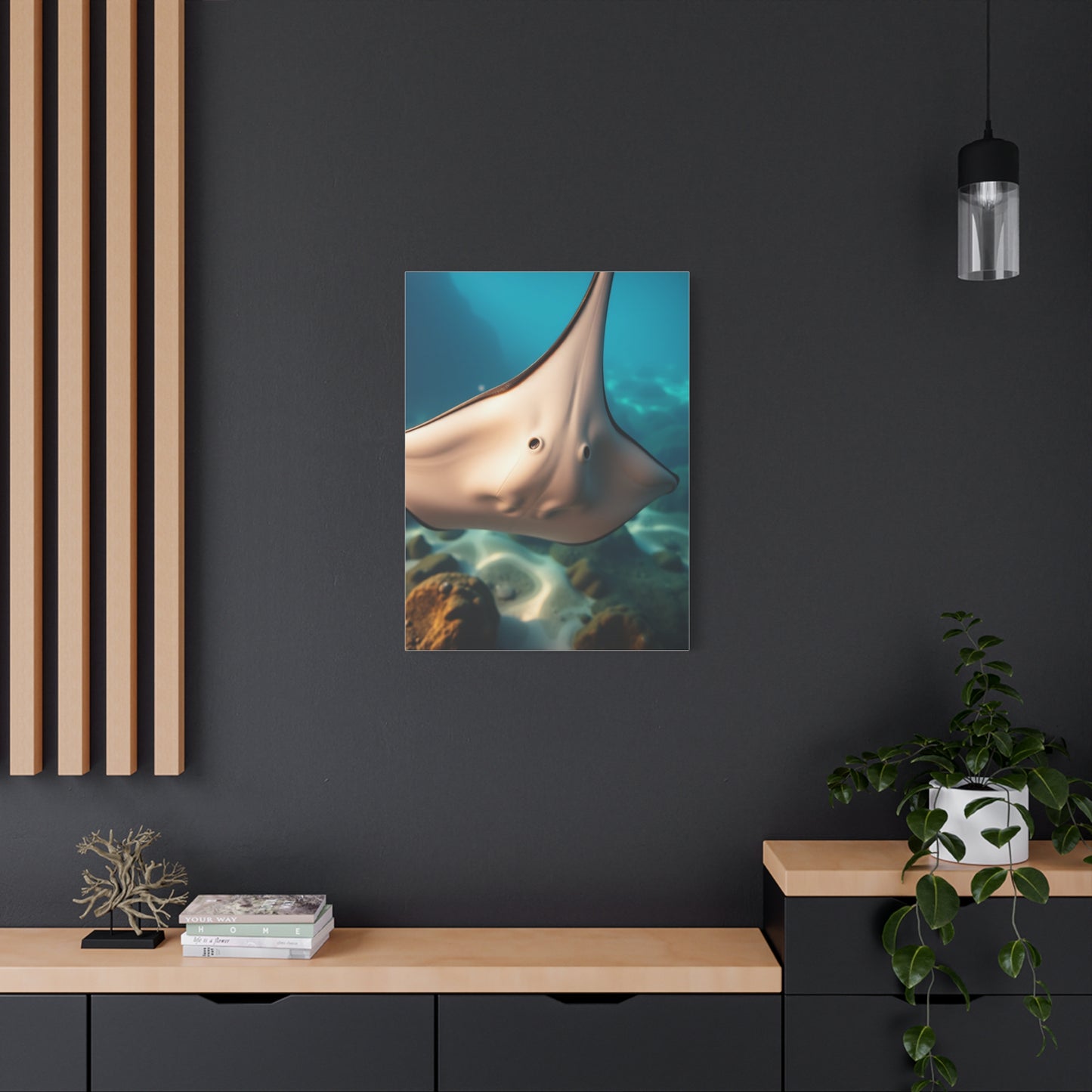 Masterpiece Ray & Stingray Art Vision Wall Art & Canvas Print