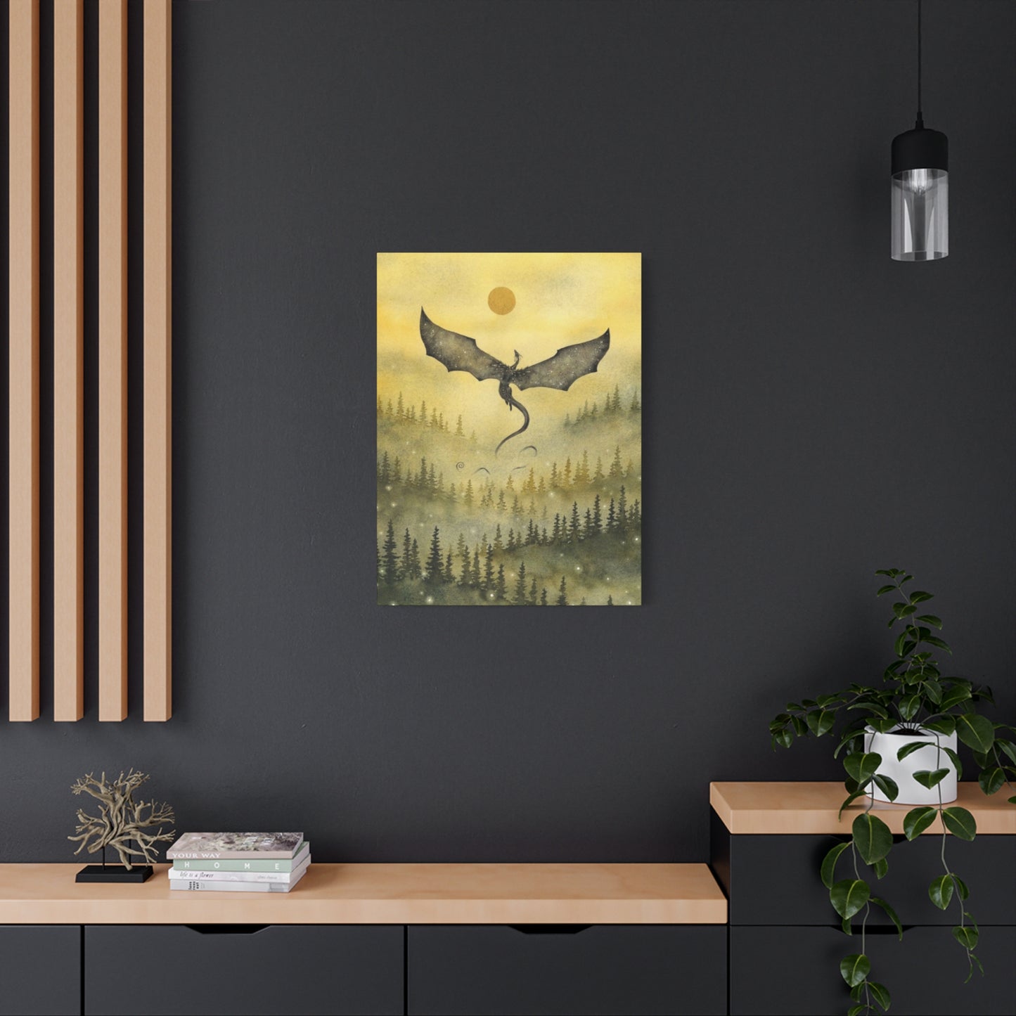 Dragon in Forest Wall Art & Canvas Prints