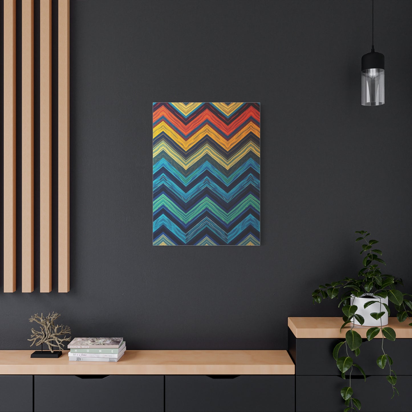 Chevron Pattern Art Refined Canvas Wall Art & Canvas Print