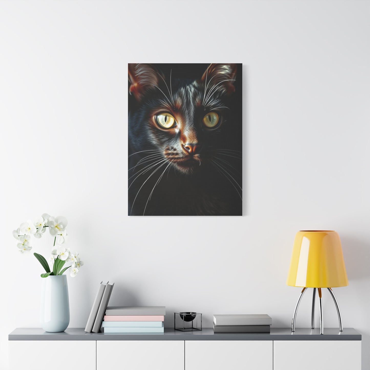 Black Cat Art Refined Canvas Wall Art & Canvas Print