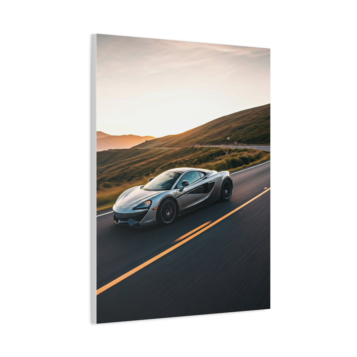 McLaren 570GT Cinematic Mountain Pass Wall Art & Canvas Prints