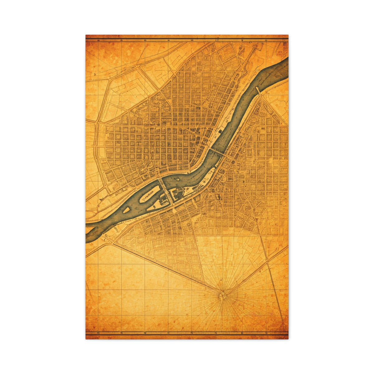 United Kingdom Vintage Map Print Wall Art & Canvas Prints