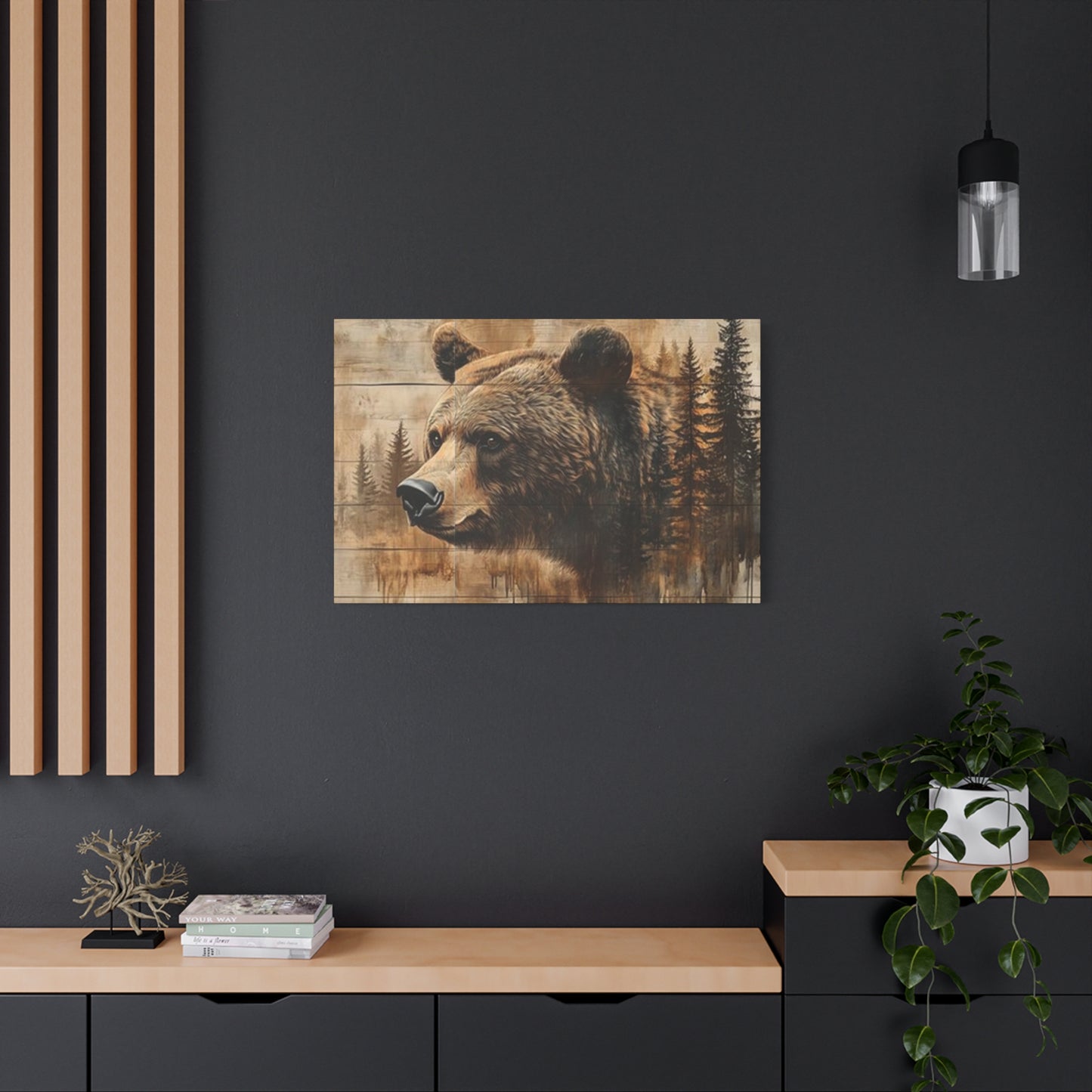 Grizzly Bear Wildlife Painting Wall Art & Canvas Prints