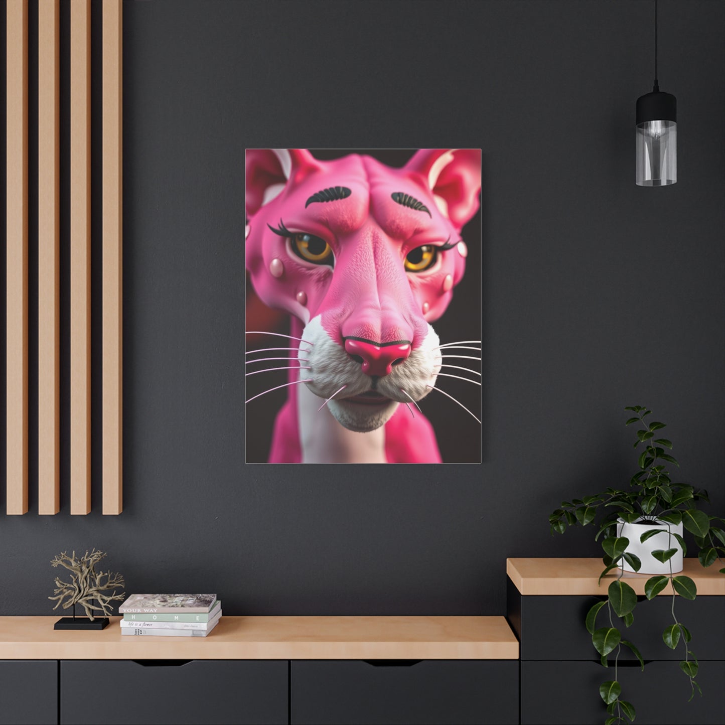 Crimson Panther Prestige Art Wall Art & Canvas Print