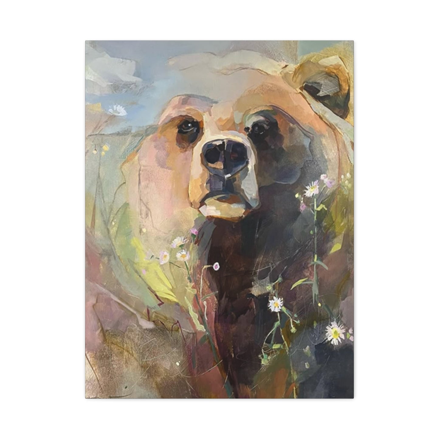 Grizzly Bear Painting Wall Art & Canvas Prints