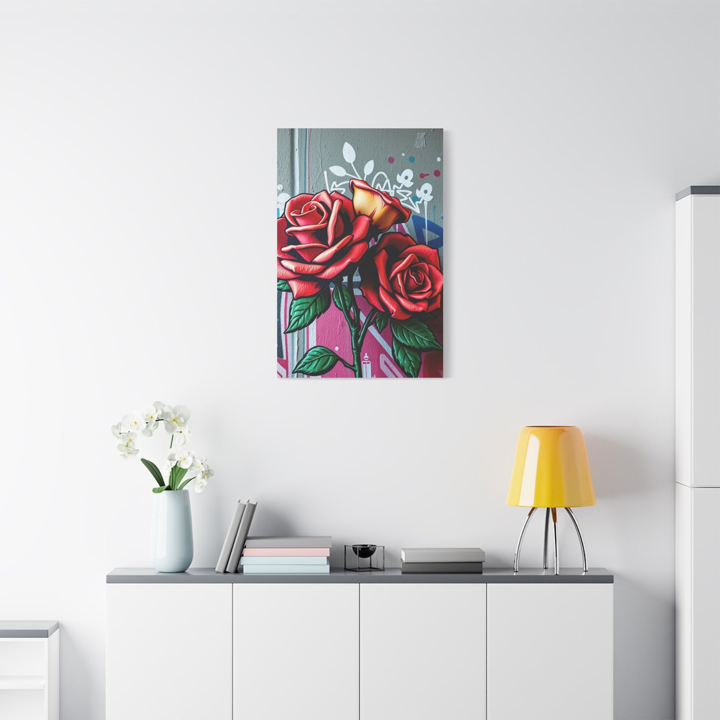 Graffiti Rose Opus Wall Art & Canvas Print