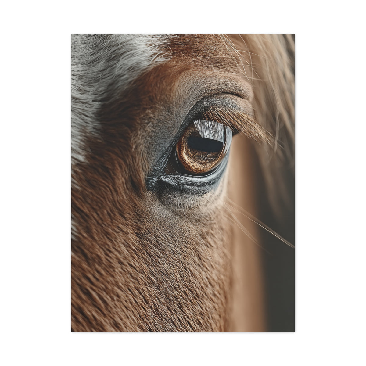 Horse Eye Macro Emotional Detail Wall Art & Canvas Print