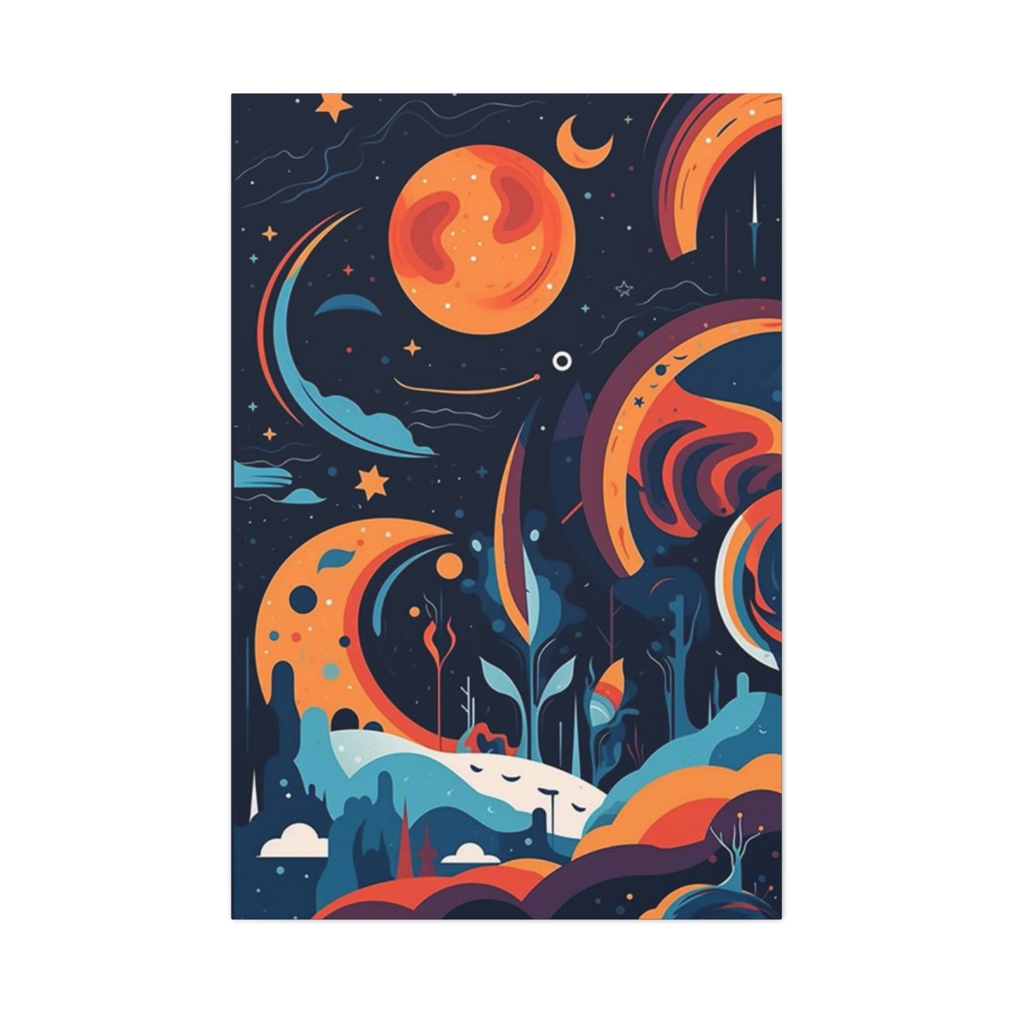 Abstract Moon & Space Poster Wall Art & Canvas Prints