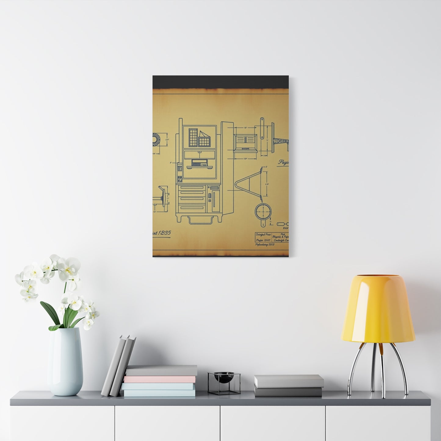 Elite Blueprint & Patent Sketches Art Vision Wall Art & Canvas Print