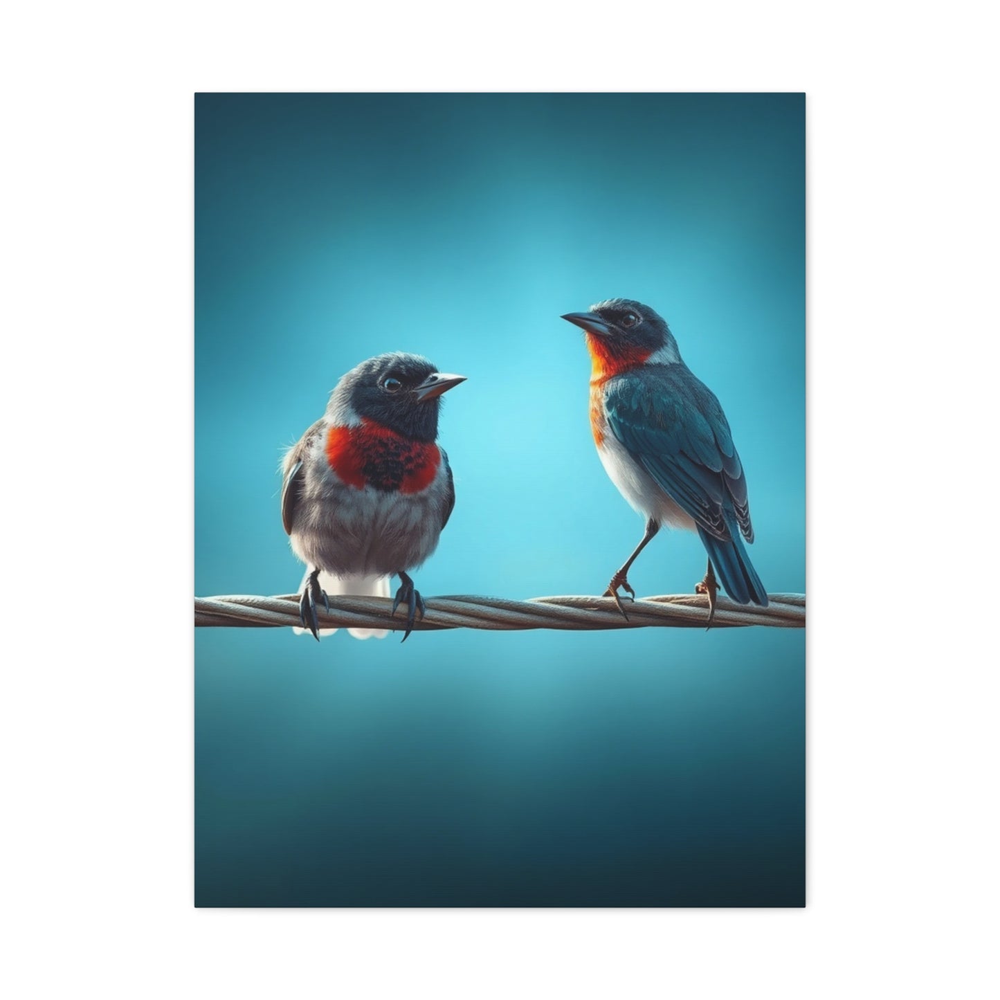 Birds On a Wire Art Supreme Canvas Wall Art & Canvas Print