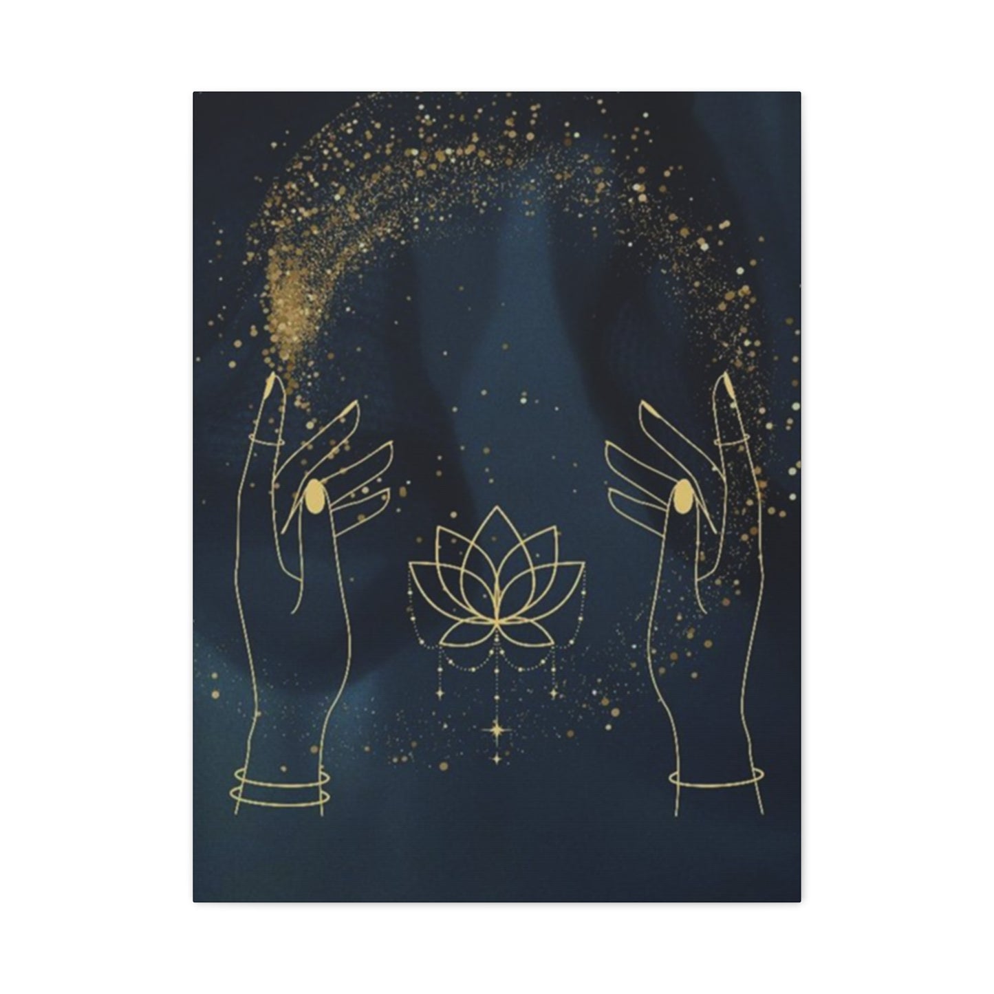 Hand Sprinkling Stars Wall Art & Canvas Prints