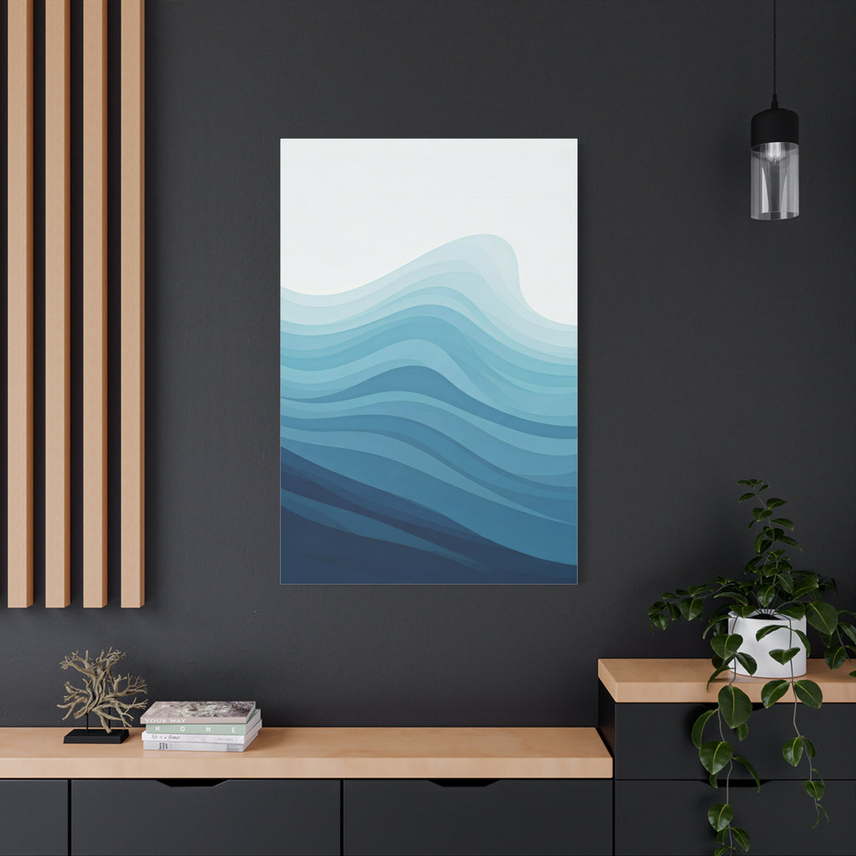 Layered Ocean Waves Abstract Wall Art & Canvas Prints