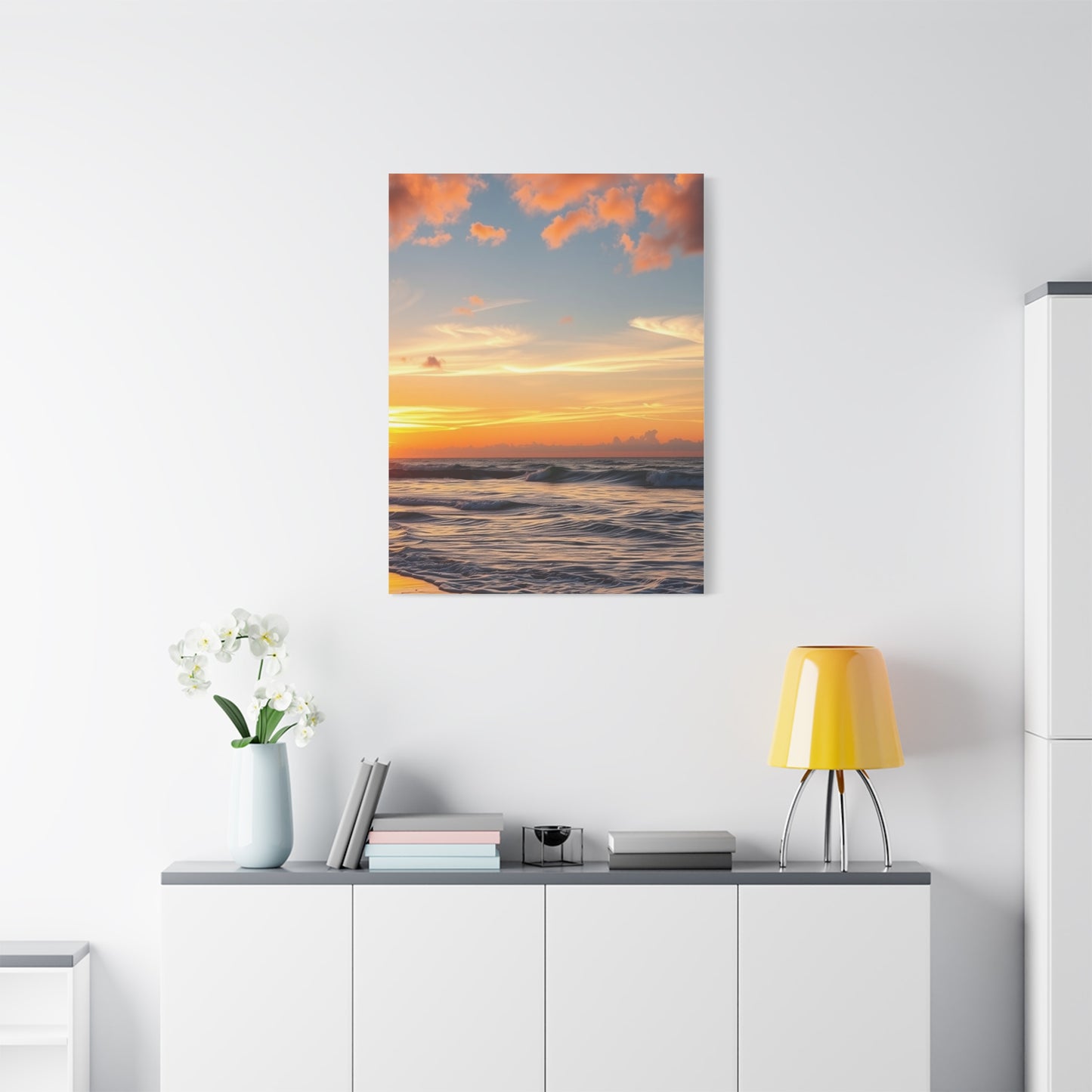 Beach Sunrise and Sunset Art Supreme Gallery Wall Art & Canvas Print
