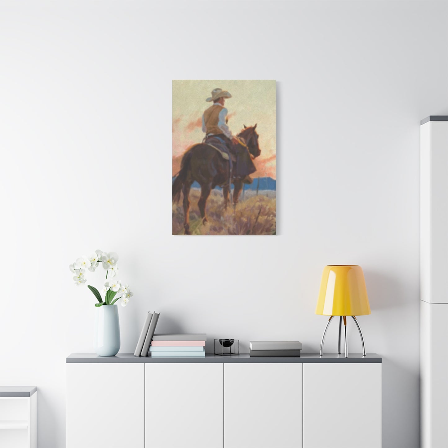 Man Riding Horse Wall Art & Canvas Prints