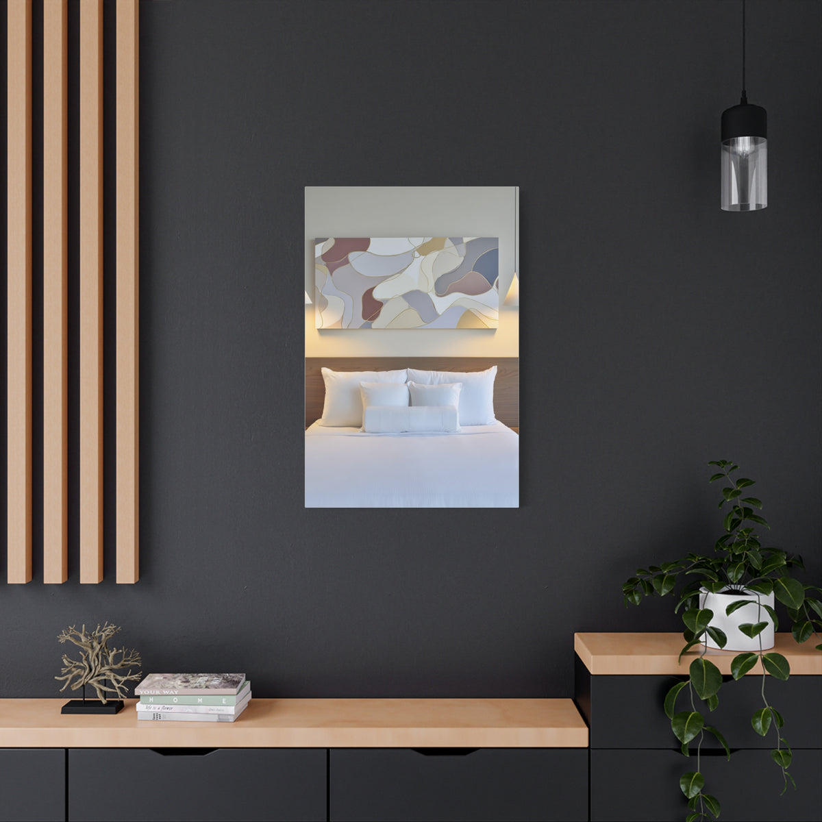Organic Form Abstract With Soft Curves Wall Art & Canvas Print