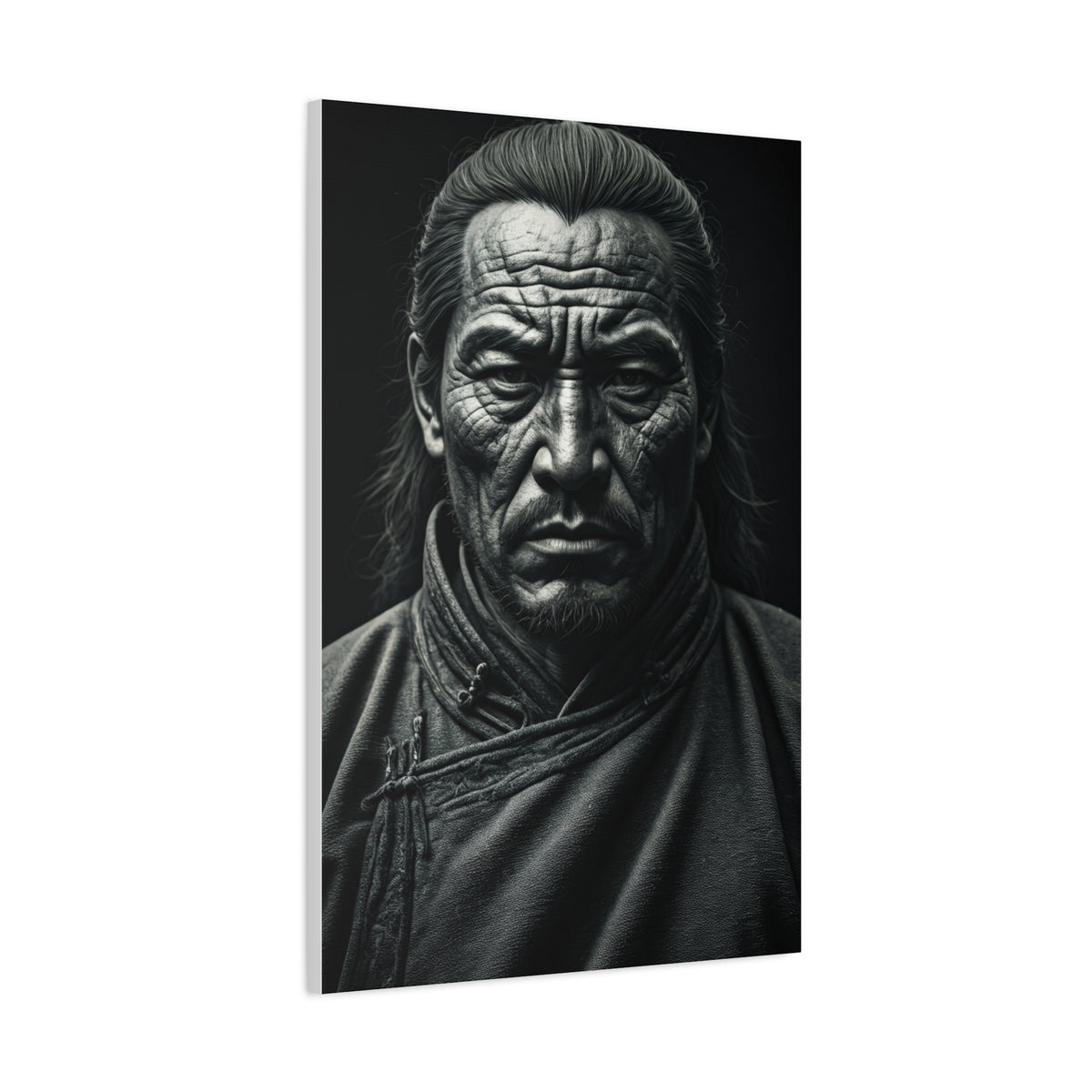 Face of Time Black & White Portrait Wall Art & Canvas Prints