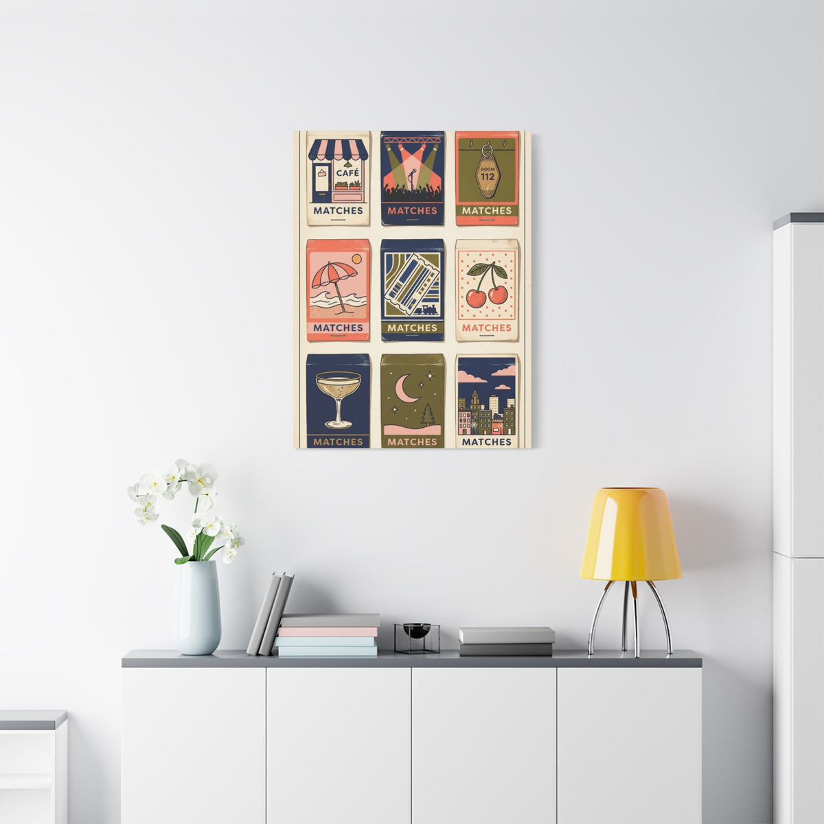 Vintage Matchbox Love Story Collection Wall Art & Canvas Print