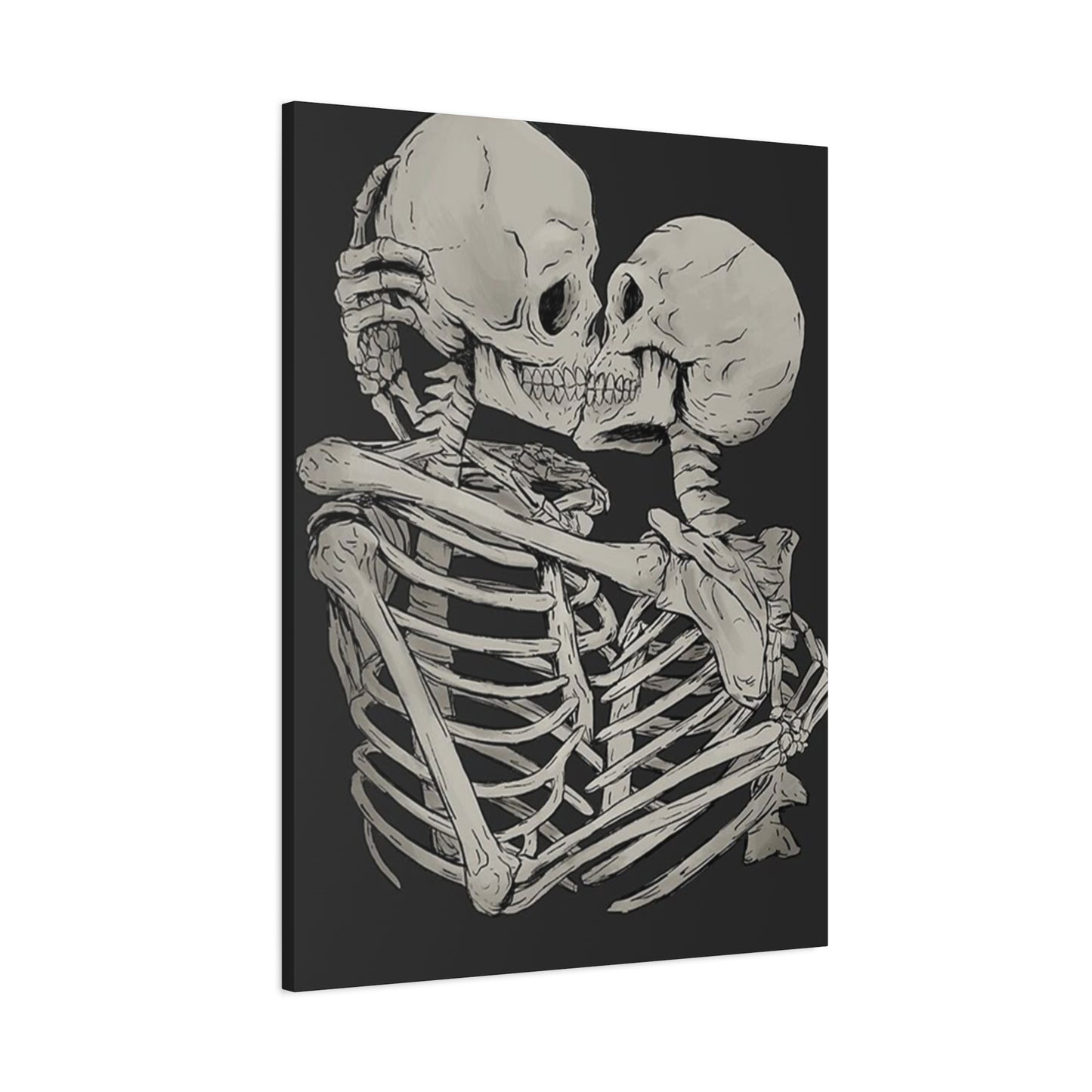 Kissing Skeleton Wall Art & Canvas Prints