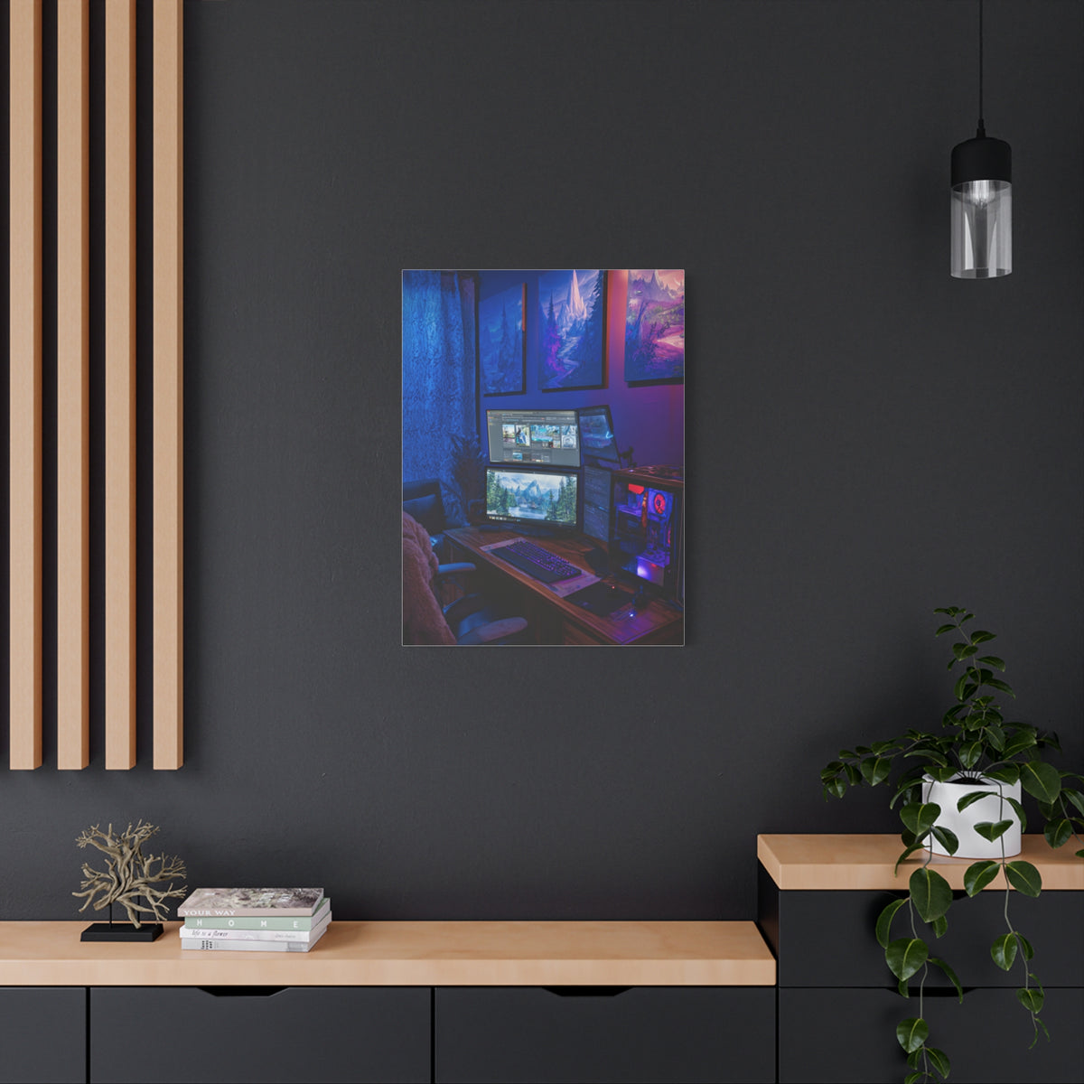 Immersive Gaming Setup Wall Art & Canvas Print