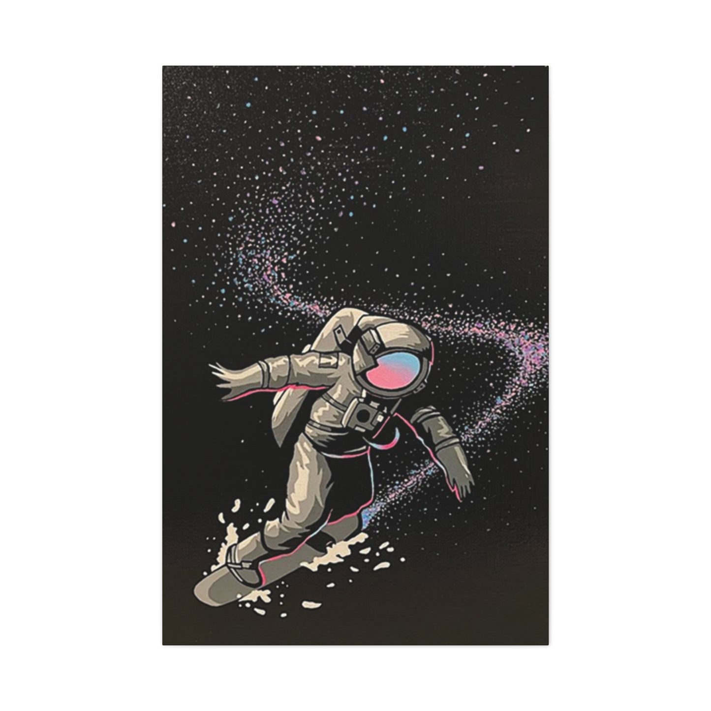 Astronaut Surfing In Space Wall Art & Canvas Prints