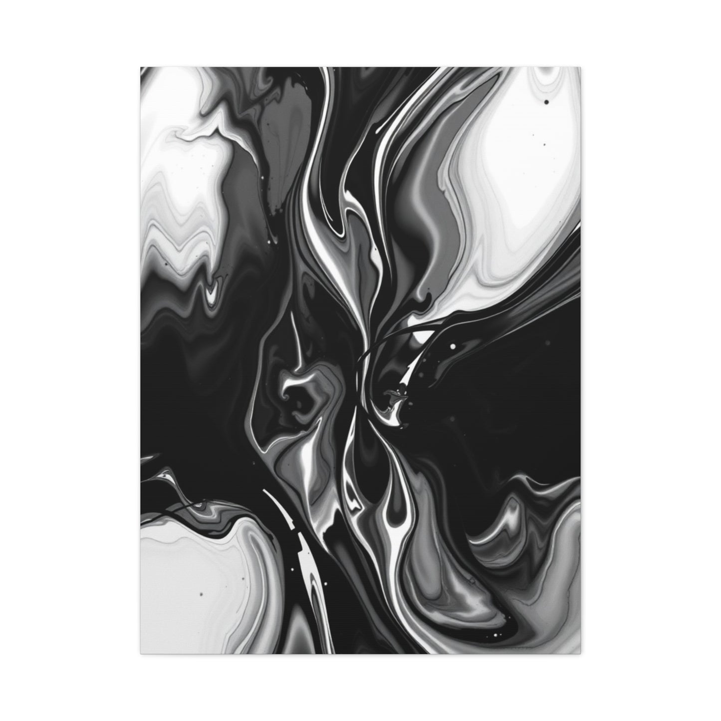 Masterpiece Black and White Abstract Art Vision Wall Art & Canvas Print