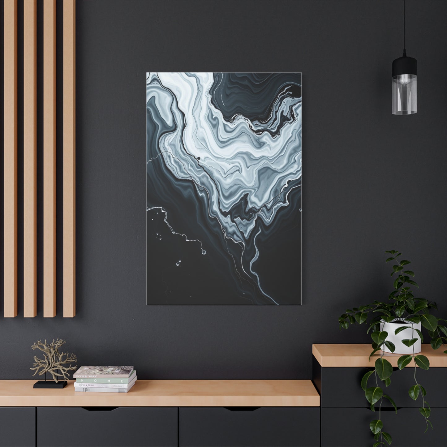 Black and White Abstract Art Supreme Gallery Wall Art & Canvas Print