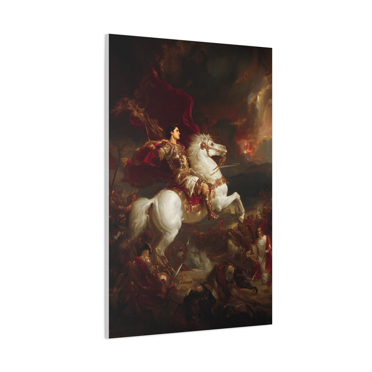 Alexander the Great Triumphant Battlefield Victory Wall Art & Canvas Print