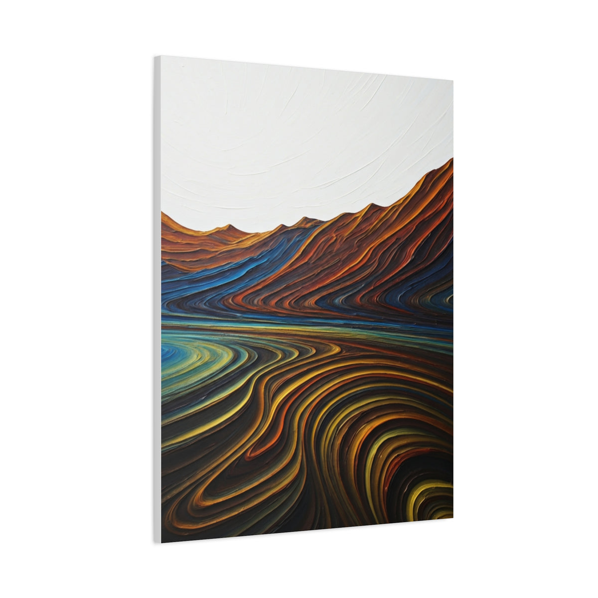 Layered Terrain Flow Abstract Wall Art & Canvas Prints