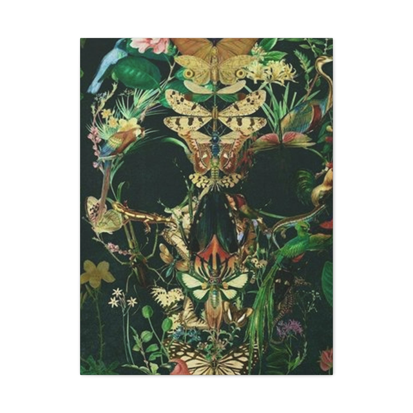 Skull Of Flora And Fauna Wall Art & Canvas Prints