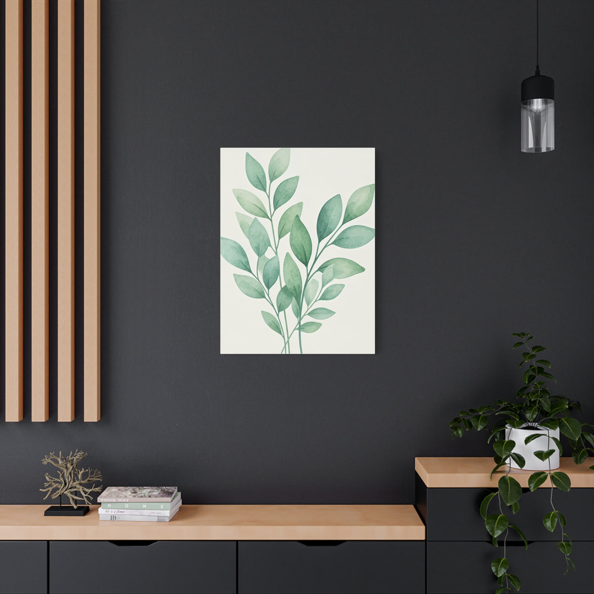 Watercolor Leaf Harmony Wall Art & Canvas Prints