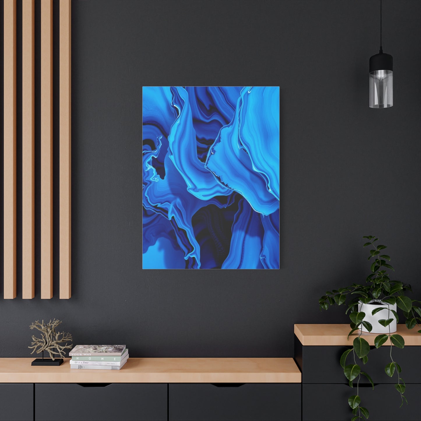 Blue Abstract Art Supreme Canvas Wall Art & Canvas Print