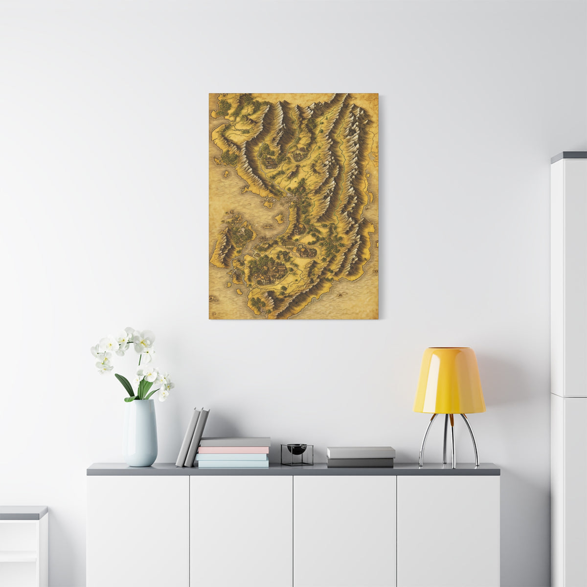 Ancient Realm Map Wall Art & Canvas Prints