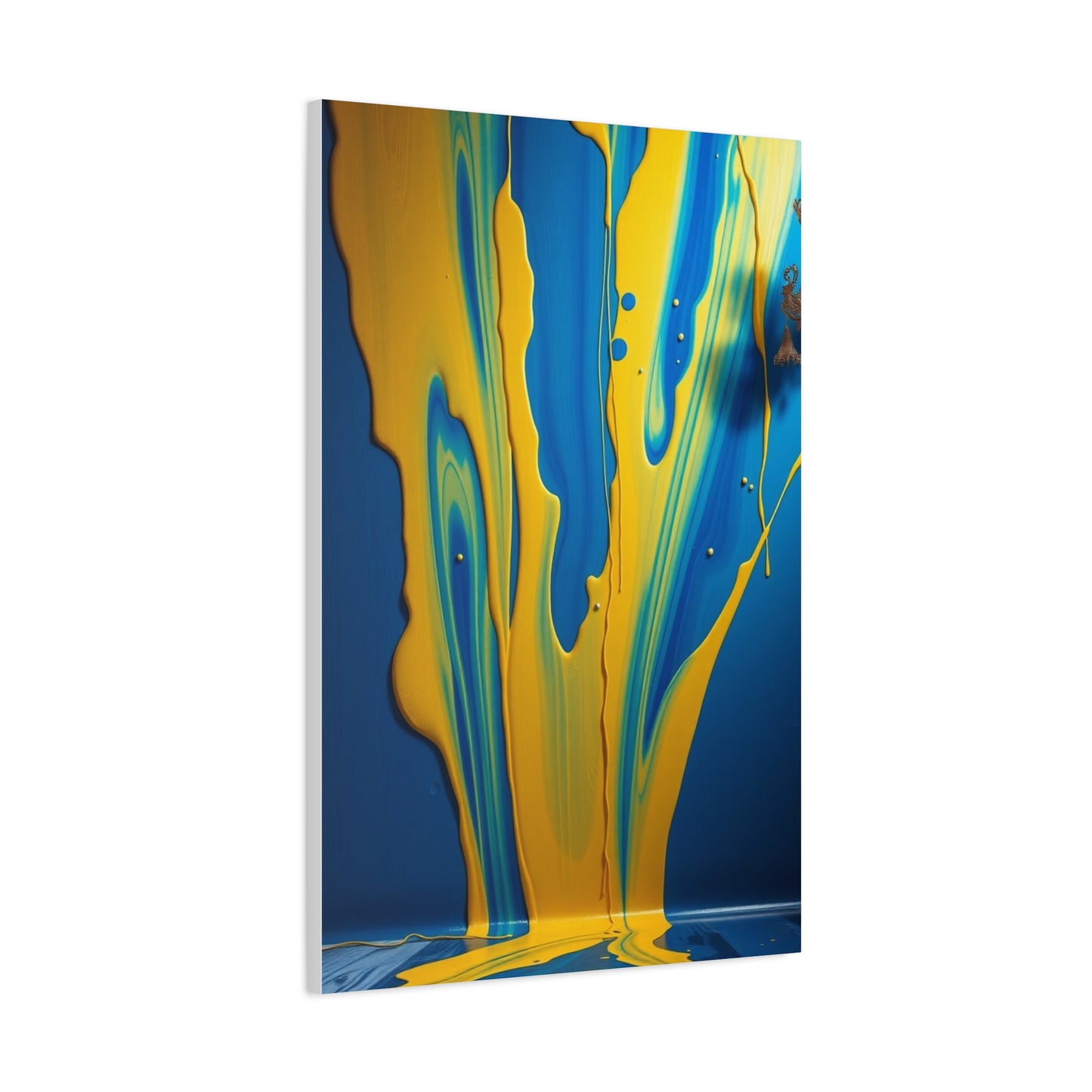 Blue & Yellow Art Supreme Canvas Gallery Wall Art & Canvas Print