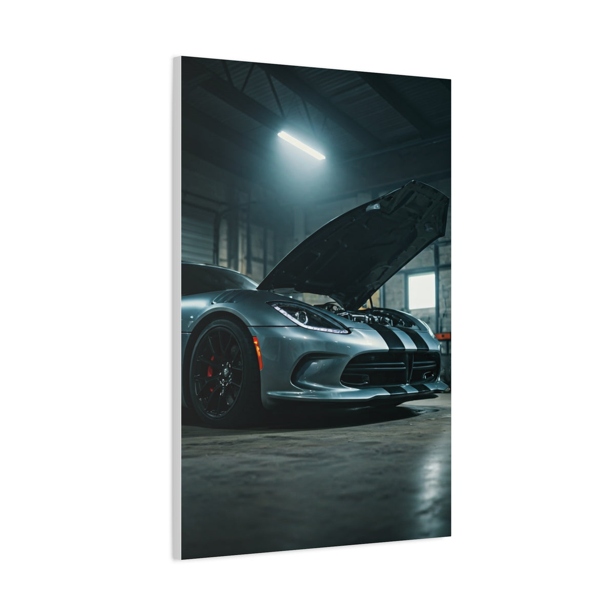 Dodge Viper Industrial Garage Power Presence Wall Art & Canvas Prints