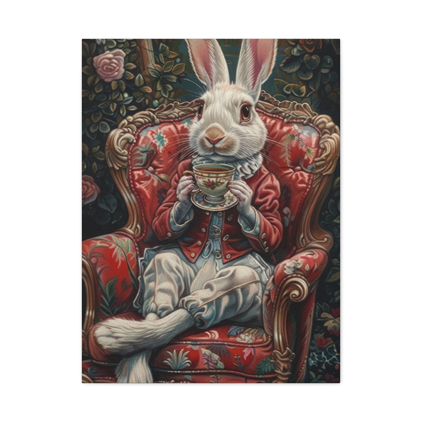 Small White Rabbit King Wall Art & Canvas Prints