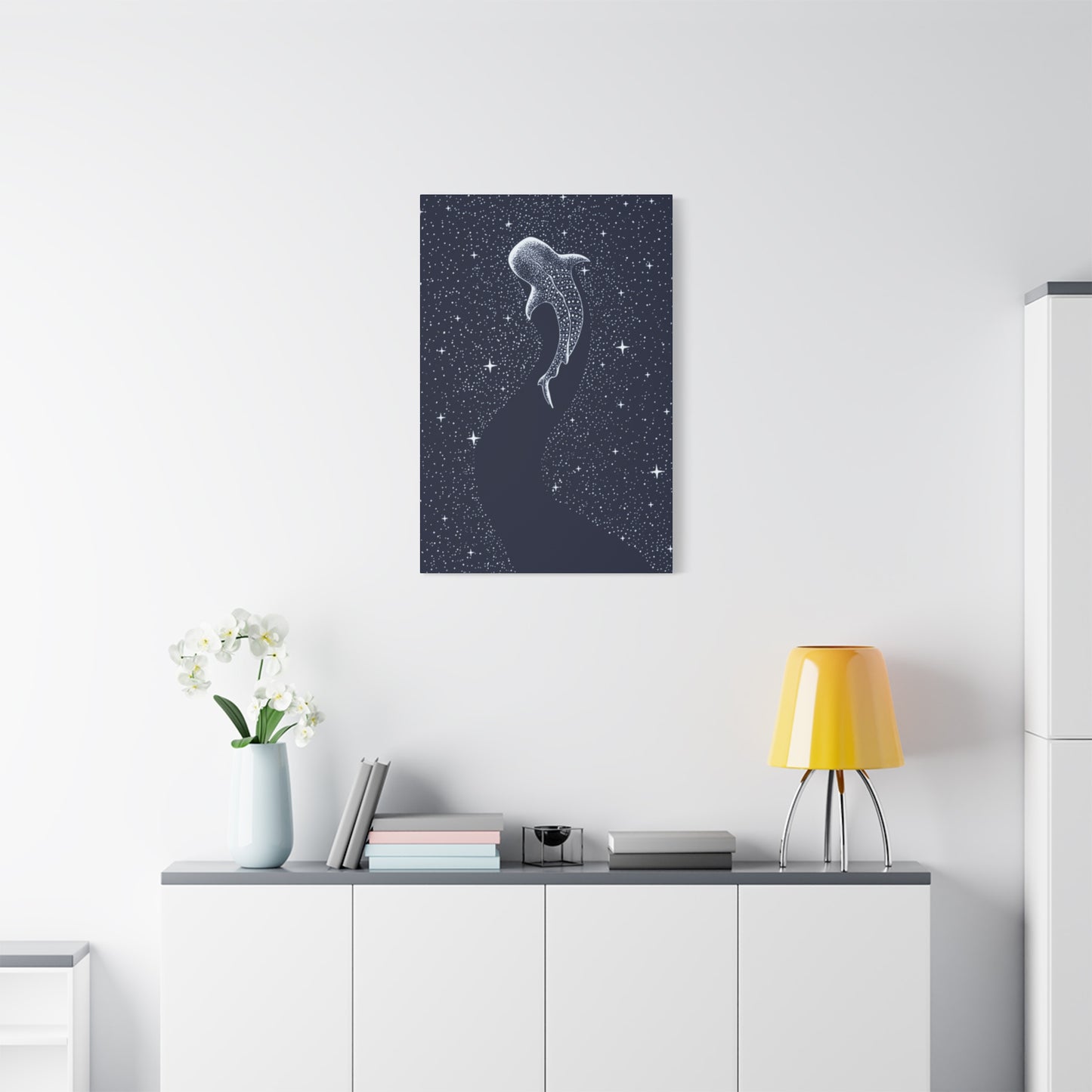Fish in Starry Space Wall Art & Canvas Prints