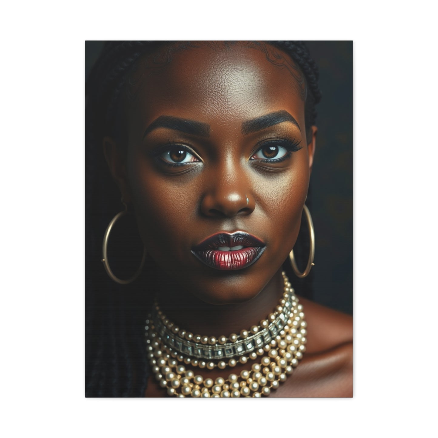 Masterpiece Domonique Brown Art Vision Wall Art & Canvas Print