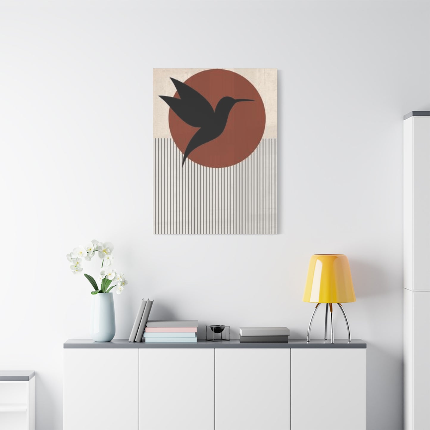 Humming Bird Silhoette Wall Art & Canvas Prints