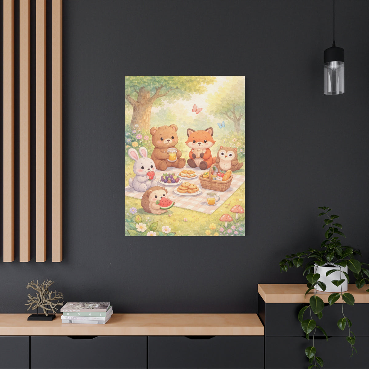 Magical Forest Picnic Wall Art & Canvas Print